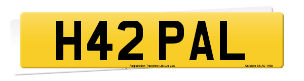 Registration number H42 PAL